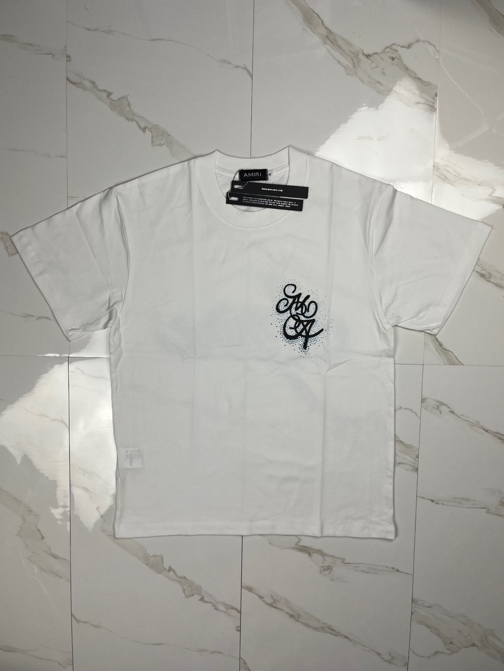 Amiri White Graphic Logo T-Shirt Size Medium